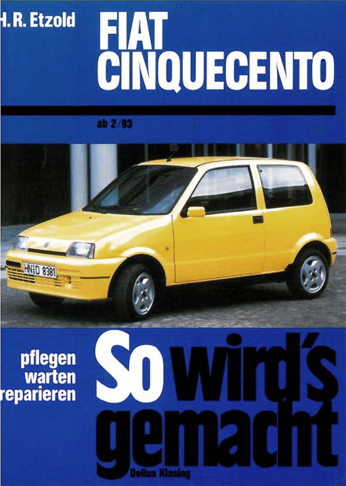 Reparaturanleitung Fiat Cinquecento